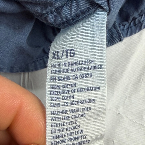 American Eagle Outfitters Denim Blue Button-Down Shirt - Picture 7 of 8